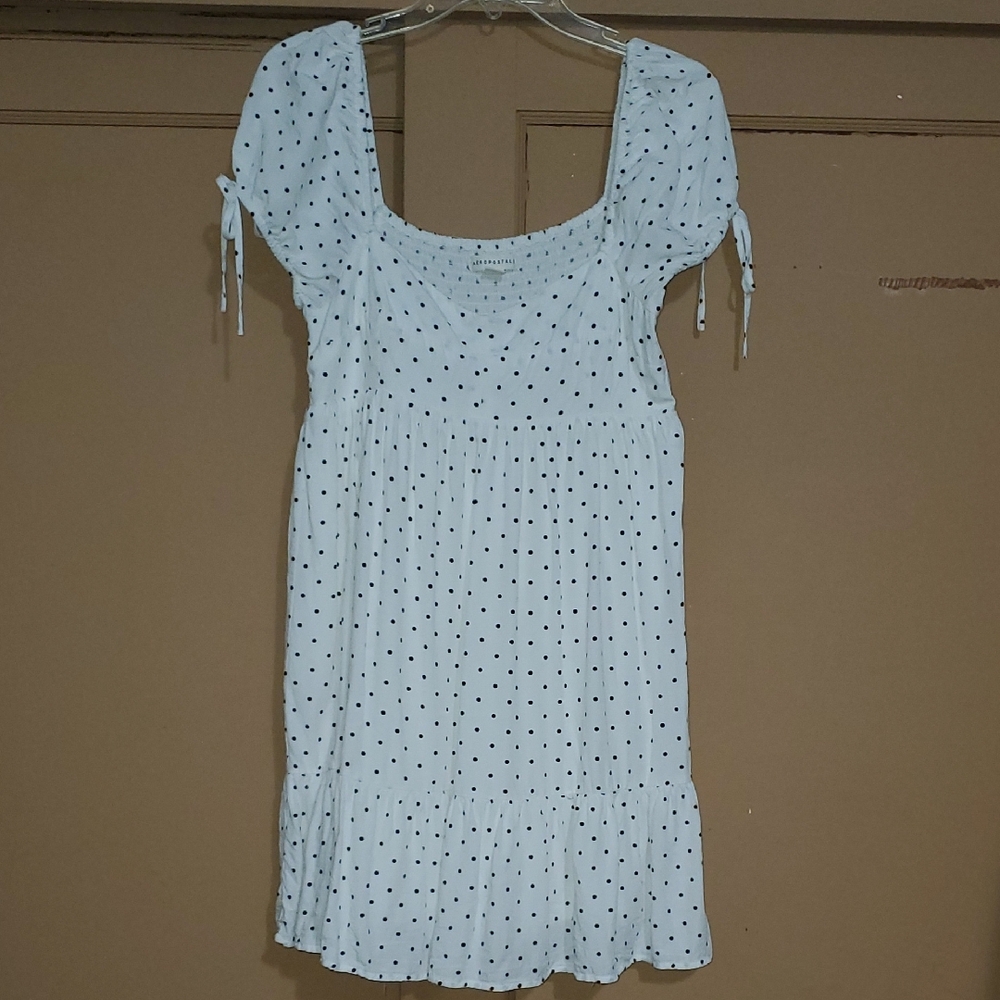 Aeropostale White Dress with Black Dots